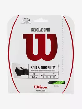 Струна для большого тенниса Wilson Revolve Spin 16 Set, Зеленый
