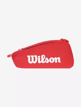 Сумка для 6 ракеток Wilson Super Tour, Красный