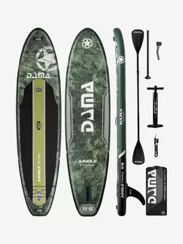 SUP-доска DAMA Jungle Camouflage 11,6, Зеленый