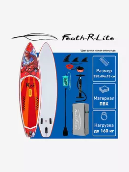 SUP-доска Feath-R-Lite Koi, REDFISH (350x84x15см), Красный