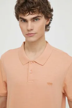 Хлопковое поло Levi's, оранжевый