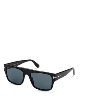 Солнцезащитные очки Dunning Rectangular, 55 мм Tom Ford, синий