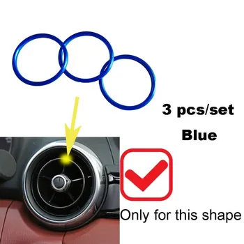 Стайлинг автомобиля для Mazda MX5 CX3 MX-5 RF ND Автомобильный кондиционер AC Вентиляционное отверстие Кольцо Накладка MX-5 ND красный