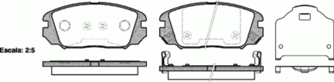 1204 02 колодки дисковые п.\ Hyundai Sonata 3.3i V6 05>