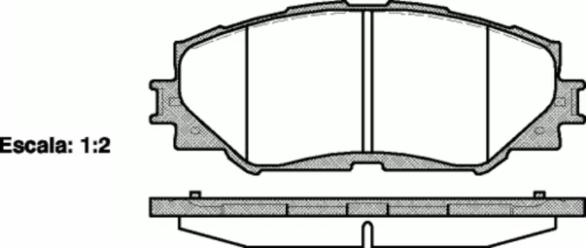 Тормозные колодки дисковые передняя ось REMSA 1232.00
