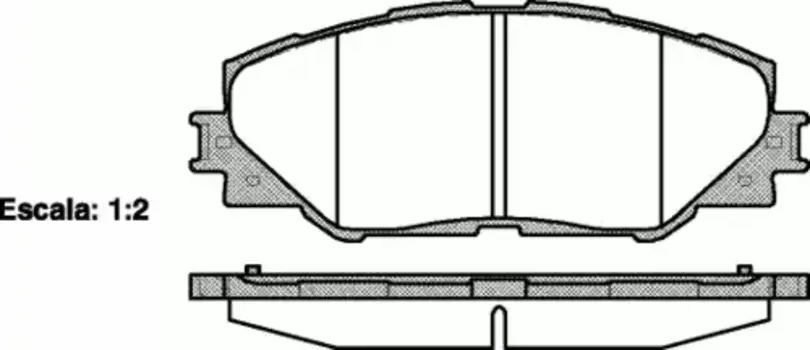 Тормозные колодки дисковые передняя ось REMSA 1234.00