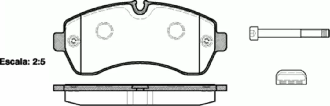 Тормозные колодки дисковые передняя ось REMSA 1243.00