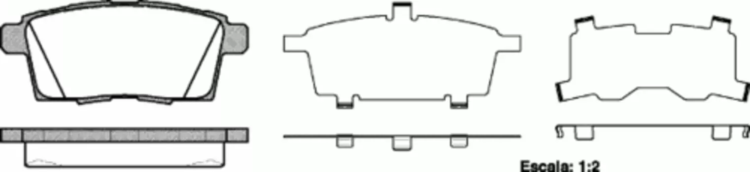 Тормозные колодки дисковые задняя ось REMSA 1268.00