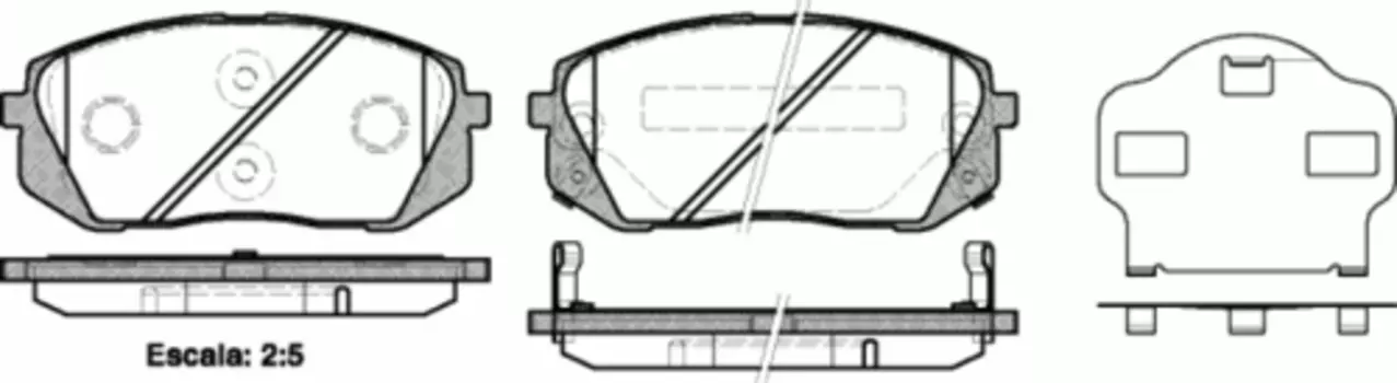 Тормозные колодки дисковые передняя ось REMSA 1302.02