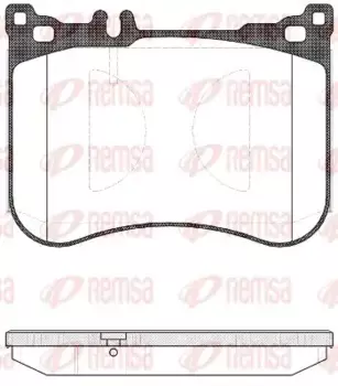 Тормозные колодки дисковые передняя ось REMSA 1534.00