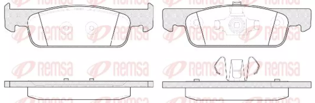 Тормозные колодки дисковые передняя ось REMSA 1540.00