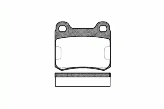 Тормозные колодки дисковые задняя ось REMSA 0157.10