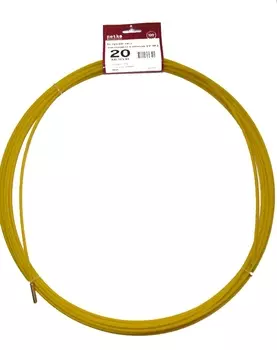 Протяжка кабельная (УЗК) Netko DR-20-1, стеклопруток, 4.5 мм, 20 м, желтый (DR-20-1)