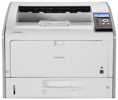 Принтер лазерный Ricoh SP 6430DN, A3, ч/б, 38стр/мин (A4 ч/б), 1200x1200dpi, дуплекс, сетевой, USB (407484)