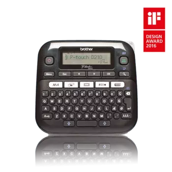 Принтер наклеек Brother P-touch PT-D210, термотрансфер, 12мм (PTD210R1)