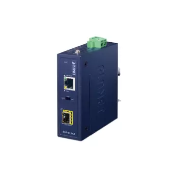 Преобразователь Planet IGT-815AT, 1xEthernet в 1xОдномодовое оптоволокно, IP30