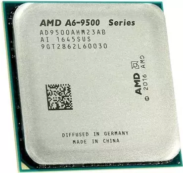 Процессор AMD A6-9500 Bristol Ridge, 2C/2T, 3500MHz 1Mb TDP-65 Вт SocketAM4 tray (OEM) (AD9500AGM23AB/AD9500AGAB)