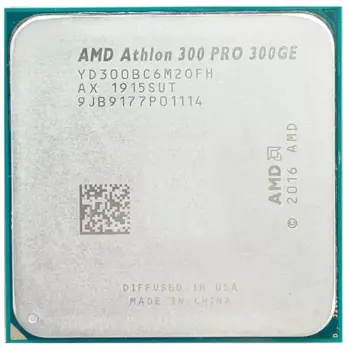 Процессор AMD Athlon-PRO 300GE Picasso, 2C/4T, 3400MHz 4Mb TDP-35 Вт SocketAM4 tray (OEM) (YD300BC6M2OFH)