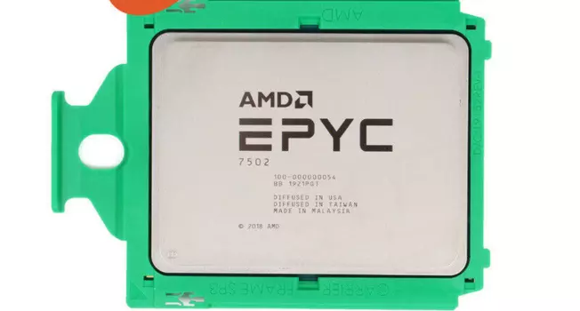 Процессор AMD Epyc-7502, 2500MHz, 32C/64T, 128Mb, TDP-180 Вт, SP3, tray (100-000000054)
