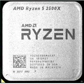 Процессор AMD Ryzen 5-2500X Pinnacle Ridge, 4C/8T, 3600MHz 8Mb TDP-65W SocketAM4 tray (OEM) (YD250XBBM4KAF)