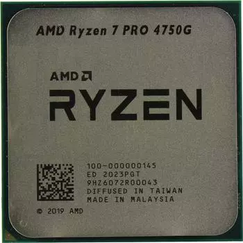 Процессор AMD Ryzen 7 PRO-4750G Renoir, 8C/16T, 3600MHz 8Mb TDP-65 Вт SocketAM4 tray (OEM) (100-000000145/100-100000145)