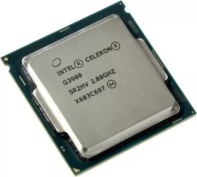 Процессор Intel Celeron-G3900 Skylake (2015), 2C/2T, 2800MHz 2Mb TDP-51 Вт Socket1151 tray (OEM) (CM8066201928610SR2HV)