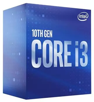 Процессор Intel Core i3-10100F Comet Lake-S, 4C/8T, 3600MHz 6Mb TDP-65 Вт LGA1200 BOX (BX8070110100F)