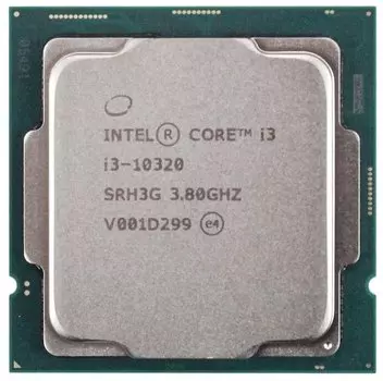 Процессор Intel Core i3-10320 Comet Lake-S, 4C/8T, 3800MHz 8Mb TDP-65W LGA1200 tray (OEM) (CM8070104291009)