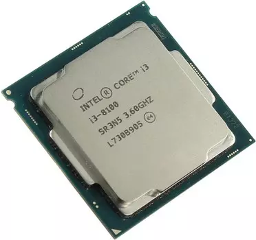 Процессор Intel Core i3-8100 Coffee Lake, 4C/4T, 3600MHz 6Mb TDP-65 Вт Socket1151 v2 tray (OEM) (Совместимы только с 3хх чипсетами!) (CM8068403377308SR3N5)