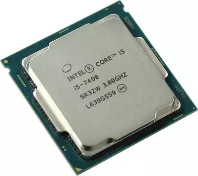 Процессор Intel Core i5-7400 Kaby Lake, 4C/4T, 3000MHz 6Mb TDP-65 Вт Socket1151 tray (OEM) (обращаем внимание, что данный процессор не совместим с чипсетами 3xx серии) (CM8067702867050SR32W)