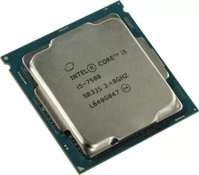 Процессор Intel Core i5-7500 Kaby Lake, 4C/4T, 3400MHz 6Mb TDP-65 Вт Socket1151 tray (OEM) (обращаем внимание, что данный процессор не совместим с чипсетами 3xx серии) (CM8067702868012SR335)