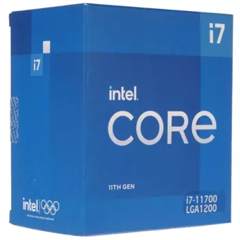 Процессор Intel Core i7-11700 Rocket Lake-S, 8C/16T, 2500MHz 16Mb TDP-65W LGA1200 BOX (BX8070811700)
