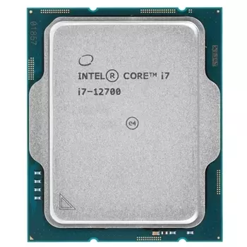 Процессор Intel Core i7-12700 Alder Lake, 12C/20T, 2100MHz 25Mb TDP-65 Вт/180 Вт LGA1700 tray (OEM) (CM8071504555019S)