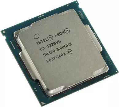 Процессор Intel Xeon E3-1220v6, 3000MHz, 4C/4T, 8Mb, TDP-72 Вт, LGA1151, tray (CM8067702870812)