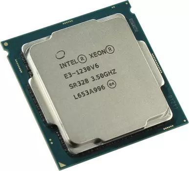 Процессор Intel Xeon E3-1230v6, 3500MHz, 4C/8T, 8Mb, TDP-72 Вт, LGA1151, tray (CM8067702870650)
