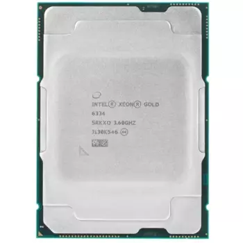 Процессор Intel Xeon Gold-6334, 3600MHz, 8C/16T, 18Mb, TDP-165 Вт, LGA4189, tray (CD8068904657601)