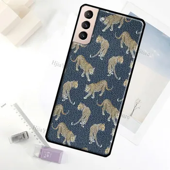Модный чехол для телефона с леопардовым принтом для Samsung Galaxy S21 S8 S9 S10 S22 Plus Note 10 Note 20 Ultra S20 FE Coque Galaxy S8