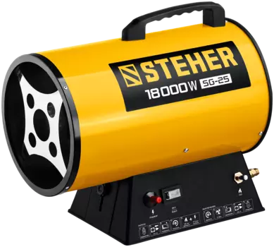 Тепловая пушка газовая 18 кВт, 500 м/час, 220/230 В, STEHER SG-25 (SG-25)