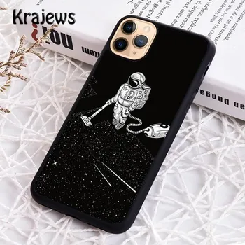 Чехол для телефона Krajews Astronaut Stars Constellation для iPhone 14 5 SE 6s 7 8 plus XR XS 11 12 13 pro max Galaxy S21 S22 Plus iPhone 6plus