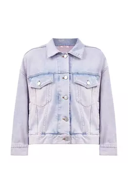 Куртка из окрашенного вручную денима Washed