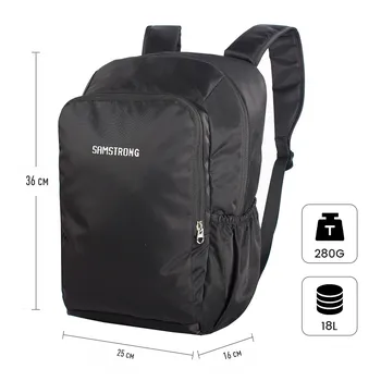 B0287 CASUAL BACKPACK Рюкзак (черный)