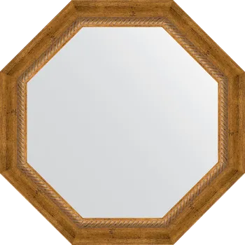 Зеркало Evoform Octagon BY 3674 63х63 состаренная бронза с плетением