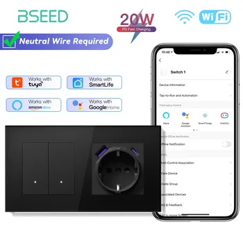 BSEED Умные выключатели света с USB