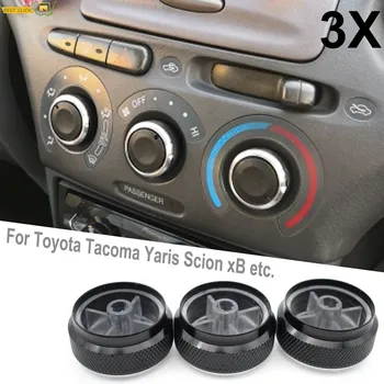 3 шт./компл. для Toyota Tacoma Platz Vios Vitz Yaris Echo Scion xB ручка переключателя переменного тока кондиционер алюминиевый сплав ручки управления теплом