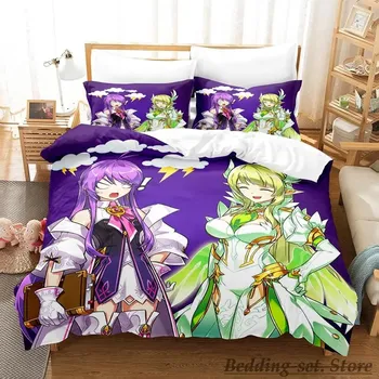 Cool Game Elsword Постельное белье Single Twin Full Queen King Size Bed Set Adult Kid Bedroom Duvetcover Sets Anime Parure de lit Bed 70x133cm 2pcs