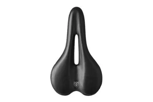 Седло велосипедное NANDUN MTB Sport, 275x155mm, рельсы сталь, анатомическое, 285гр, черно-белое, ZEUS Z-6101
