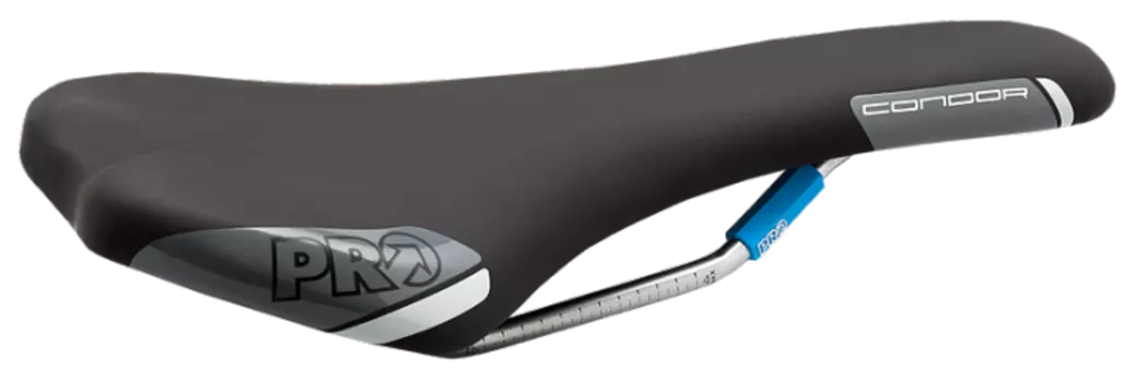 Седло велосипедное PRO Condor, 132мм, Cr-Mo рамки, 250 г, черное, PRSA0101