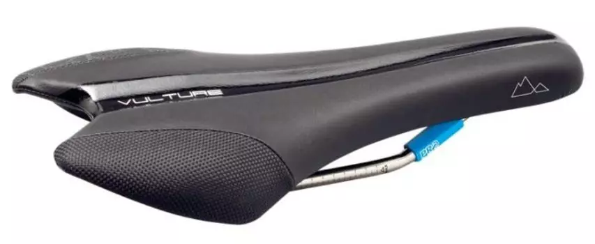 Седло велосипедное PRO Vulture, 132мм, Stainless рамки, Microfiber, 230г, черное, PRSA0111