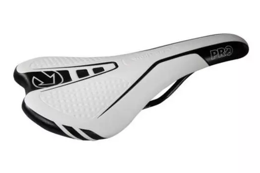 Седло велосипедное PRO Vulture, 225г, 280х150мм, бело-черное, PR356213
