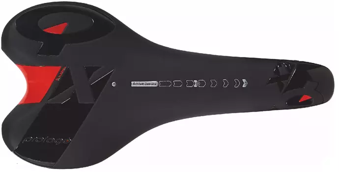 Седло велосипедное Prologo, X20, T2.0, черно-красный, AM, NAX2200HB60-AM